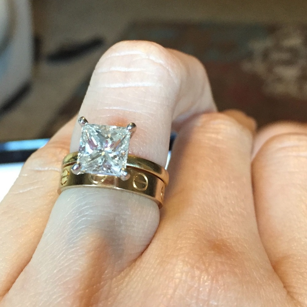 Cartier Love Wedding Band Size 5.25 White Gold - Picture 10 of 13